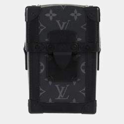 Louis Vuitton Black Vertical Trunk Shoulder Bag 