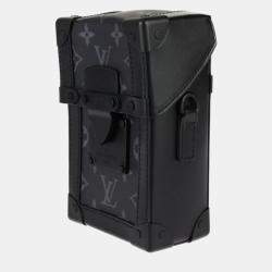 Louis Vuitton Black Vertical Trunk Shoulder Bag 