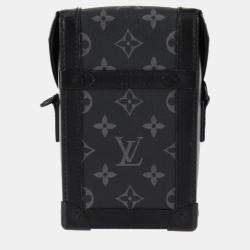 Louis Vuitton Black Vertical Trunk Shoulder Bag 