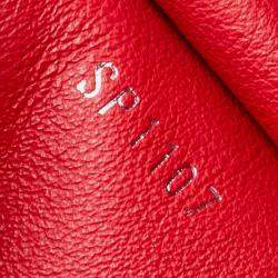 Louis Vuitton Scarlet Red Leather Capucines MM Shoulder Bag