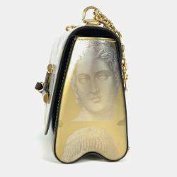 Louis Vuitton Gold Leather Fornasetti Twist MM Shoulder Bag
