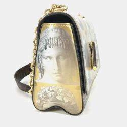 Louis Vuitton Gold Leather Fornasetti Twist MM Shoulder Bag