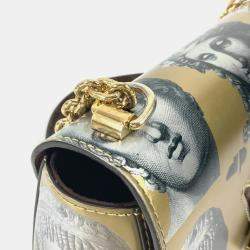 Louis Vuitton Gold Leather Fornasetti Twist MM Shoulder Bag