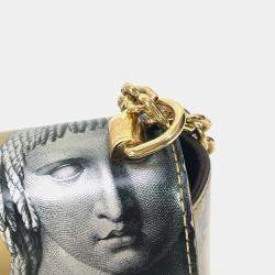 Louis Vuitton Gold Leather Fornasetti Twist MM Shoulder Bag