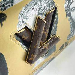 Louis Vuitton Gold Leather Fornasetti Twist MM Shoulder Bag