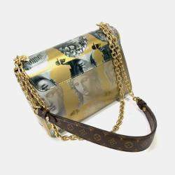 Louis Vuitton Gold Leather Fornasetti Twist MM Shoulder Bag