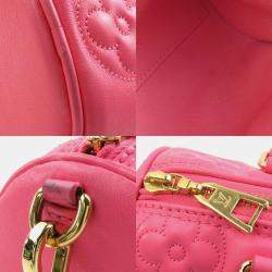 Louis Vuitton Pink Gold Leather Bubblegram Papillon BB Shoulder Bag