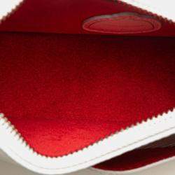 Louis Vuitton White Red Leather Yayoi Kusama Epi Marellini Shoulder Bag