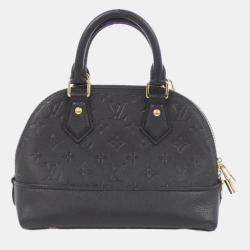 Louis Vuitton Black Leather Monogram Empreinte Neo Alma BB Handbag