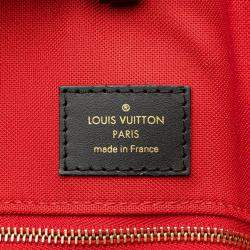 Pre Owned Louis Vuitton Brown Leather Monogram Giant Reverse OnTheGo GM Shoulder Bag