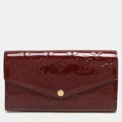 Louis Vuitton Pomme D’amour Monogram Vernis Leather Sarah Wallet