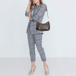 Pre Owned Louis Vuitton Black Monogram Canvas Boulogne PM Bag