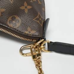 Pre Owned Louis Vuitton Black Monogram Canvas Boulogne PM Bag