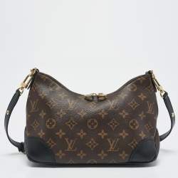 Pre Owned Louis Vuitton Black Monogram Canvas Boulogne PM Bag