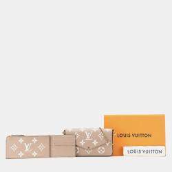 Louis Vuitton Beige Monogram Empreinte Bicolor Pochette Felicie Bag