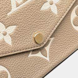 Louis Vuitton Beige Monogram Empreinte Bicolor Pochette Felicie Bag