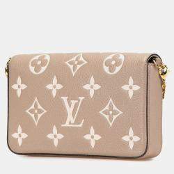 Louis Vuitton Beige Monogram Empreinte Bicolor Pochette Felicie Bag
