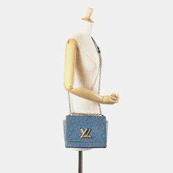 Louis Vuitton Blue Epi Leather Denim Twist MM Shoulder Bag