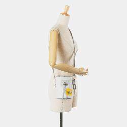 Louis Vuitton Light Grey Monogram Canvas Chalk Nano Sling Bag