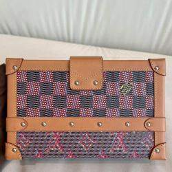 Louis Vuitton Monogram Coated Canvas & Leather Petite Malle Bag