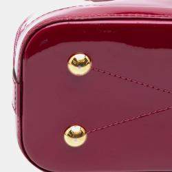 Louis Vuitton Red Vernis Miroir Alma BB Bag