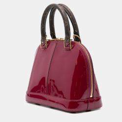 Louis Vuitton Red Vernis Miroir Alma BB Bag