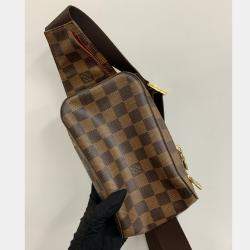 مملوكة مسبقًا Louis Vuitton Brown Damier Ebene Geronimo Crossbody Bag