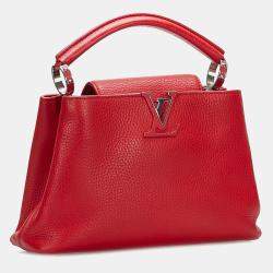 Louis Vuitton Red Taurillon Capucines BB