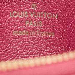 Louis Vuitton Magenta Ostrich Zippy Coin Purse