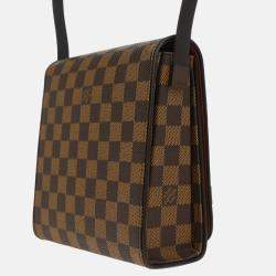Pre Owned Louis Vuitton Brown Damier Ebene Canvas Tribeca Mini Handbag