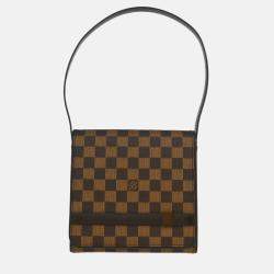 Pre Owned Louis Vuitton Brown Damier Ebene Canvas Tribeca Mini Handbag