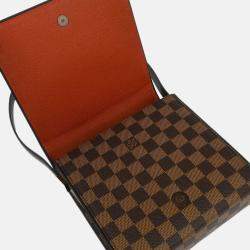 Pre Owned Louis Vuitton Brown Damier Ebene Canvas Tribeca Mini Handbag