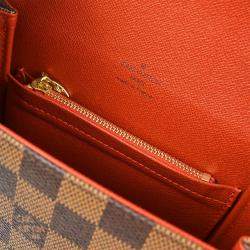 Pre Owned Louis Vuitton Brown Damier Ebene Canvas Tribeca Mini Handbag