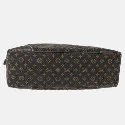 Pre Owned Louis Vuitton Brown Monogram Mini Lin Canvas Boulogne Shoulder Bag