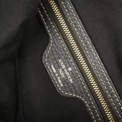 Pre Owned Louis Vuitton Brown Monogram Mini Lin Canvas Boulogne Shoulder Bag