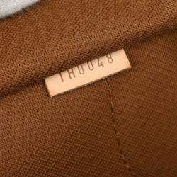 Pre Owned Louis Vuitton Brown Monogram Canvas Montorgueil PM Handbag