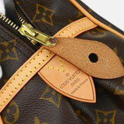 Pre Owned Louis Vuitton Brown Monogram Canvas Montorgueil PM Handbag