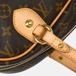Pre Owned Louis Vuitton Brown Monogram Canvas Montorgueil PM Handbag