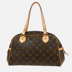 Pre Owned Louis Vuitton Brown Monogram Canvas Montorgueil PM Handbag