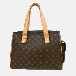 Pre Owned Louis Vuitton Brown Monogram Canvas Multipli Cite Handbag