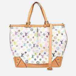 Louis Vuitton White Multicolor Monogram Canvas Sharleen GM Tote Bag