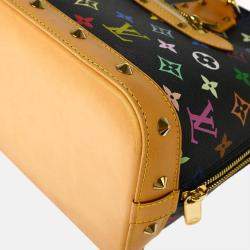 Pre Owned Louis Vuitton Black Monogram Multicolor Canvas Alma Handbag