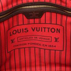 Louis Vuitton Damier Ebene Canvas and Leather Neverfull MM Bag