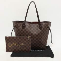 Louis Vuitton Damier Ebene Canvas and Leather Neverfull MM Bag