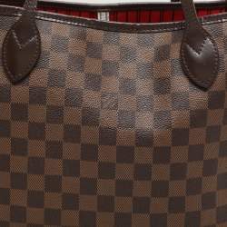 Louis Vuitton Damier Ebene Canvas and Leather Neverfull MM Bag