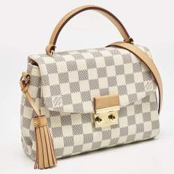 Pre Owned Louis Vuitton Damier Azur Canvas Croisette Bag