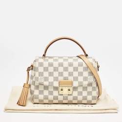 Pre Owned Louis Vuitton Damier Azur Canvas Croisette Bag