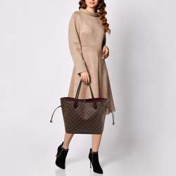 Louis Vuitton Damier Ebene Canvas Neverfull MM Bag