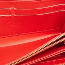 Louis Vuitton Rouge Grenadine Monogram Vernis Zippy Wallet  