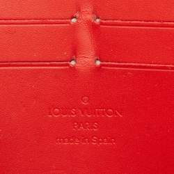 Louis Vuitton Rouge Grenadine Monogram Vernis Zippy Wallet  